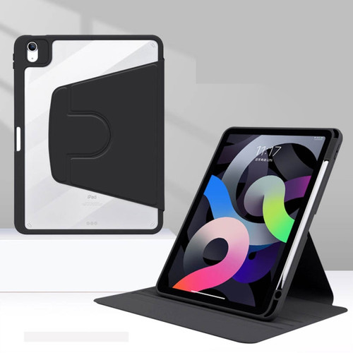 Acrylic Rotating Leather Tablet Case iPad Pro 11 2022 / 2021 / 2020 / 2018 - Black