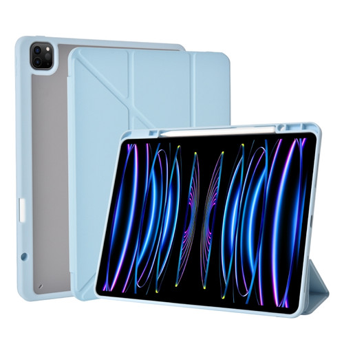 iPad 10.9 / 11 WiWU PU + TPU Smart Tablet Case with Pen Slot - Light Blue