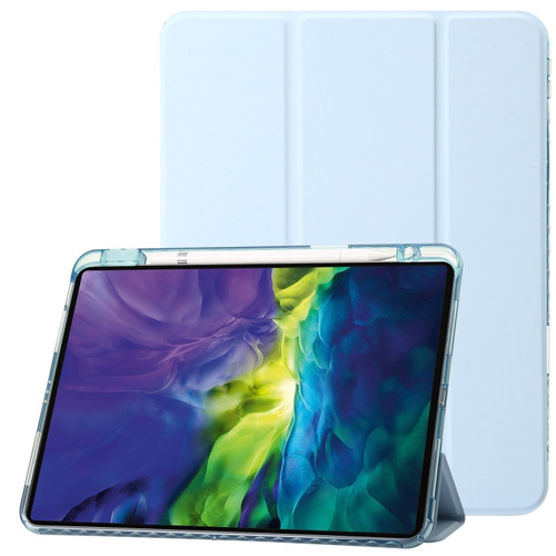 Clear Acrylic Leather Tablet Case iPad Pro 11 2022/ 2021 / 2020 / 2018/ Air 10.9 2022 / 2020 - Sky Blue