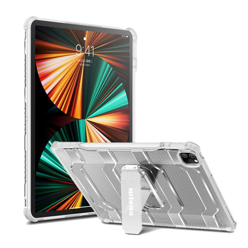 iPad Pro 11 2022 / 2021 / 2020 / 2018 / Air 2020 10.9 wlons Explorer Series PC + TPU Tablet Case with Folding Holder - Matte Transparent