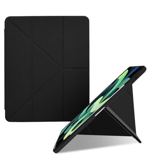 Acrylic 2 in 1 Y-fold Smart Leather Tablet Case iPad Pro 11 2022 / 2021 / 2020 / 2018 / Air 5 2022 / Air 2020 10.9 - Black