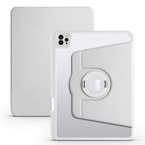 iPad Pro 11 2022 / Air 10.9 2022 Acrylic 360 Rotation Detachable Leather Tablet Case - Grey