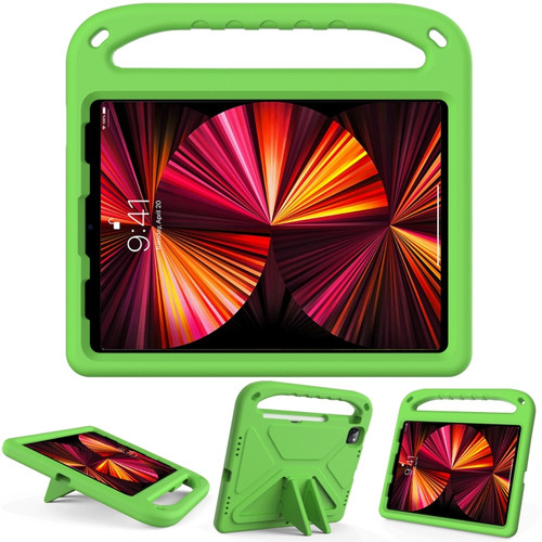 Handle Portable EVA Shockproof Protective Tablet Case with Triangle Holder iPad Pro 11 2022 / 2021/2020/2018 / iPad Air 2020 / Air 2022 10.9 - Green