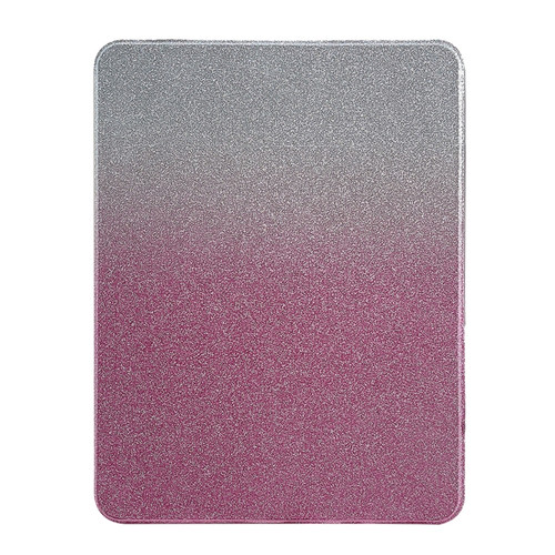 iPad Pro 11 2022 / 2021 / 2020 Gradient Glitter Magnetic Split Leather Tablet Case - Rose Red