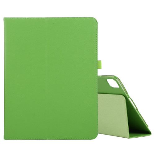 iPad Pro 12.9 2022 / 2021 / 2020 / 2018 Litchi Texture Solid Color Leather Tablet Case - Green