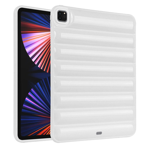 iPad Pro 12.9 2022 / 2021 Eiderdown Cushion Shockproof Tablet Case - White