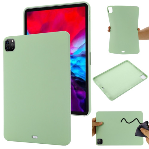 iPad Pro 12.9 2022 / 2021 / 2020 / 2018 Pure Color Liquid Silicone Shockproof Tablet Case  - Green