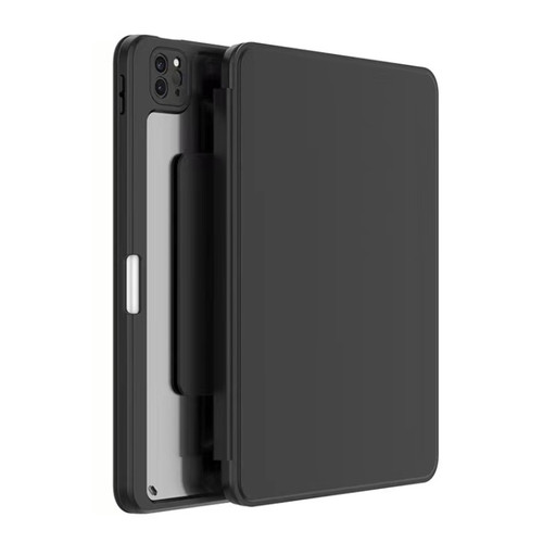 iPad Pro 12.9 2022 / 2021 / 2020 / 2018 Mutural Jianshang Series Tablet Leather Smart Case - Black