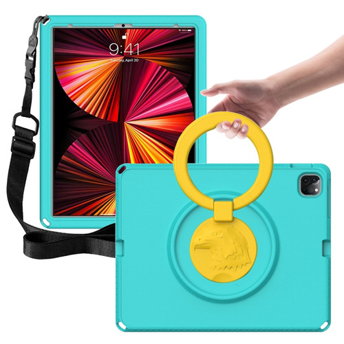 iPad Pro 12.9 inch 2022/2021/2020/2018 EVA + PC Shockproof Tablet Case without Waterproof Frame - Glacier Green