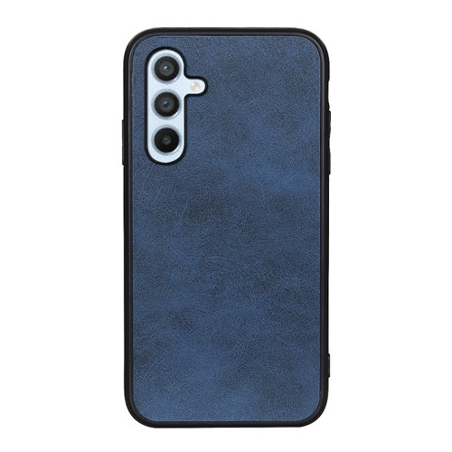 Samsung Galaxy A54 5G Accurate Hole Two-color Calf Texture PU Phone Case - Blue