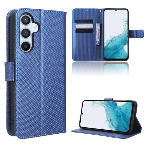 Samsung Galaxy A54 5G Diamond Texture Leather Phone Case - Blue