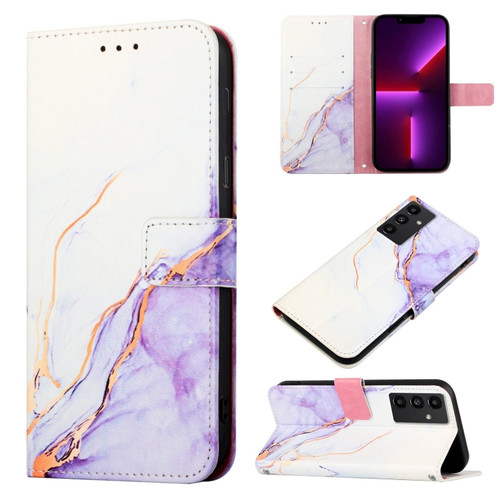 Samsung Galaxy A54 5G PT003 Marble Pattern Flip Leather Phone Case - LS006