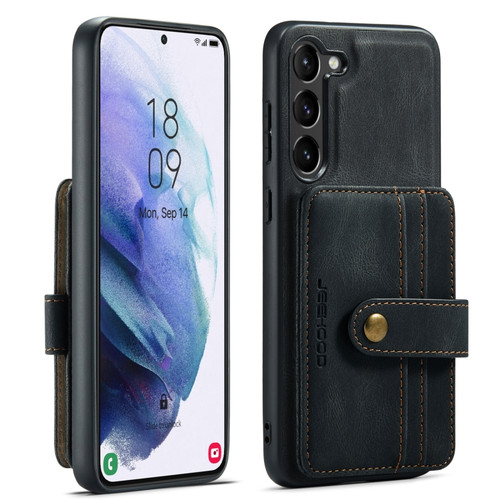 Samsung Galaxy A54 5G / A54 4G JEEHOOD RFID Blocking Anti-Theft Magnetic PU Phone Case - Black