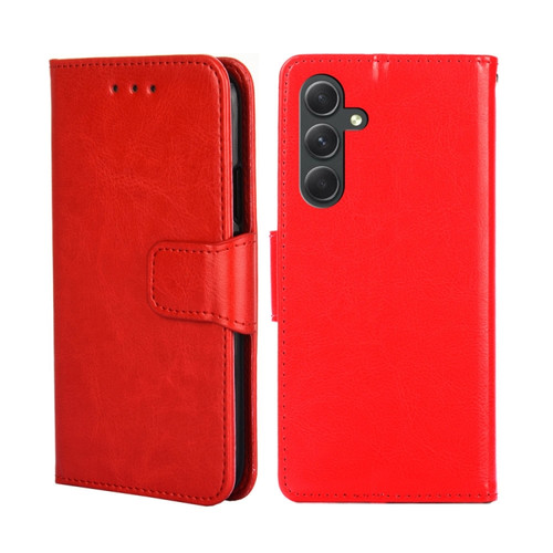 Samsung Galaxy A54 5G Crystal Texture Leather Phone Case - Red