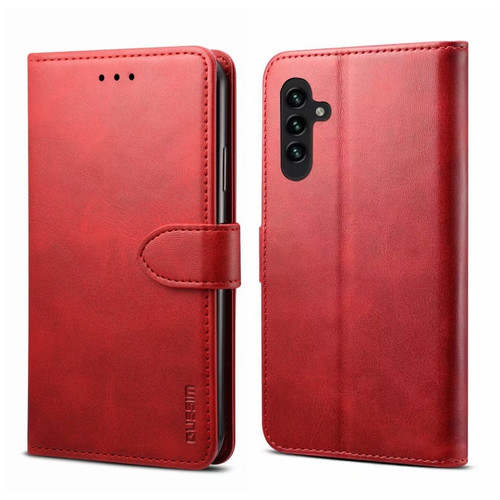 Samsung Galaxy A54 5G GUSSIM Horizontal Flip Leather Phone Case - Red