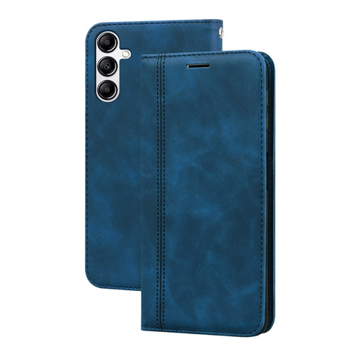 Samsung Galaxy A54 5G Frosted Business Magnetic Horizontal Flip PU Phone Case - Blue