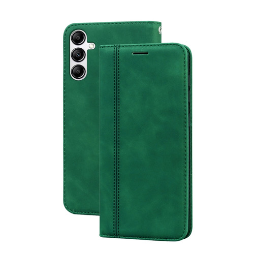 Samsung Galaxy A54 5G Frosted Business Magnetic Horizontal Flip PU Phone Case - Green