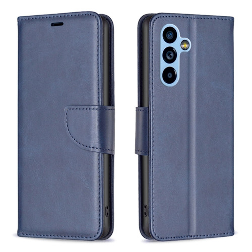 Samsung Galaxy A54 5G Lambskin Texture Leather Phone Case - Blue