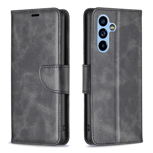 Samsung Galaxy A54 5G Lambskin Texture Leather Phone Case - Black