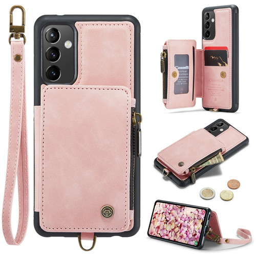 Samsung Galaxy A54 5G CaseMe C20 Multifunctional RFID Leather Phone Case - Pink