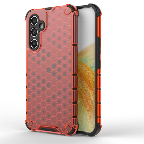 Samsung Galaxy A54 5G Honeycomb Shockproof Phone Case - Red