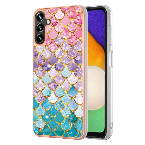 Samsung Galaxy A54 5G Electroplating IMD TPU Phone Case - Colorful Scales