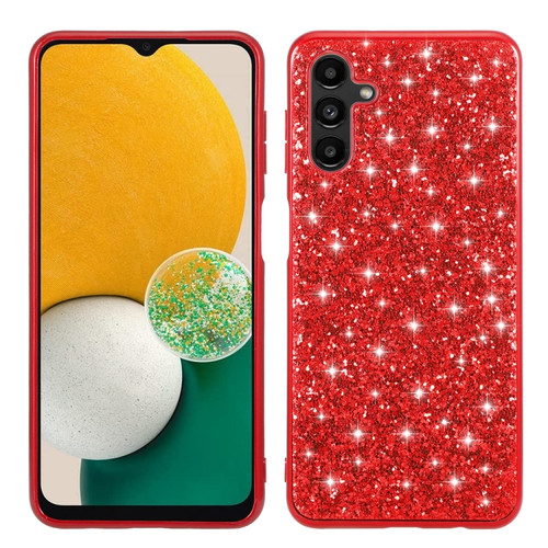 Samsung Galaxy A54 5G Glitter Powder Shockproof TPU Phone Case - Red