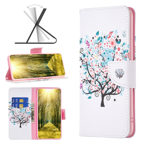Samsung Galaxy A54 5G Drawing Pattern Leather Phone Case - Tree