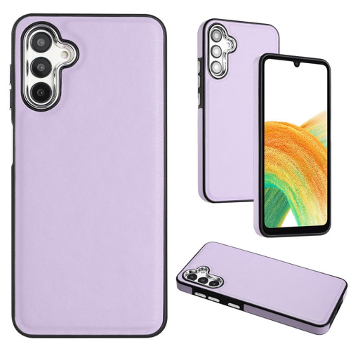 Samsung Galaxy A54 5G Leather Texture Full Coverage Phone Case - Purple