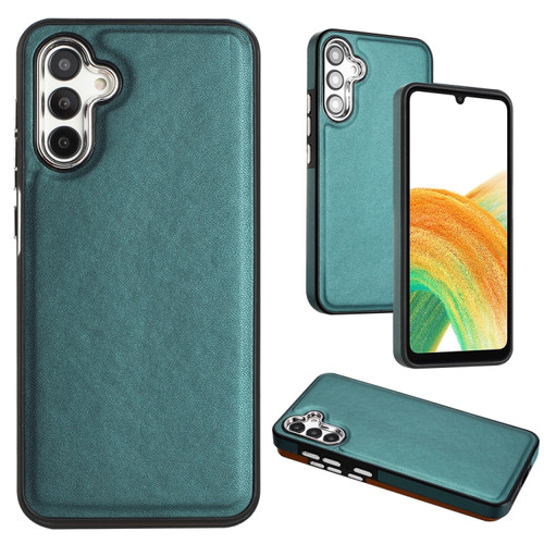 Samsung Galaxy A54 5G Leather Texture Full Coverage Phone Case - Green