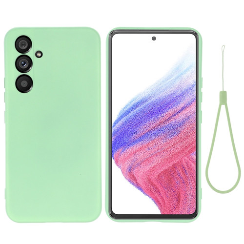 Samsung Galaxy A54 5G Color Liquid Silicone Phone Case - Green