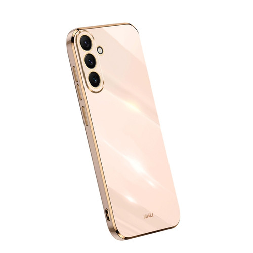 Samsung Galaxy A54 5G XINLI Straight Edge 6D Electroplate TPU Phone Case - Pink