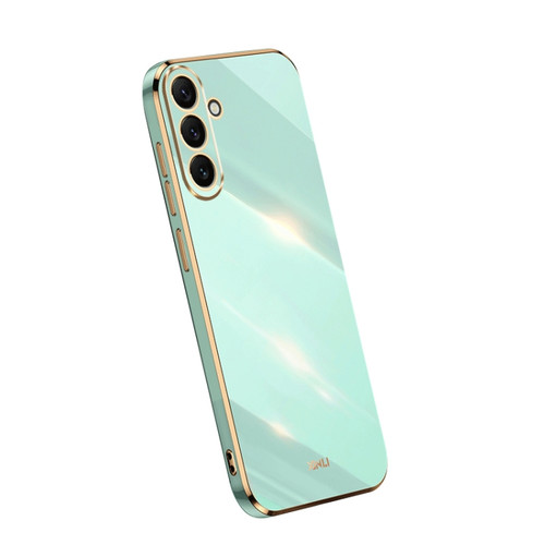 Samsung Galaxy A54 5G XINLI Straight Edge 6D Electroplate TPU Phone Case - Mint Green
