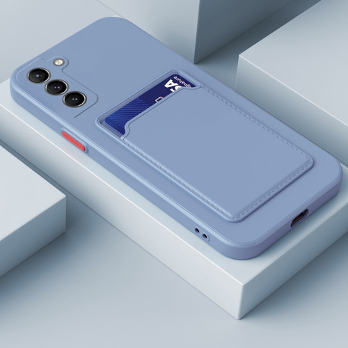 Samsung Galaxy A54 5G Skin Feel Card TPU Contrast Color Button Phone Case - Gray