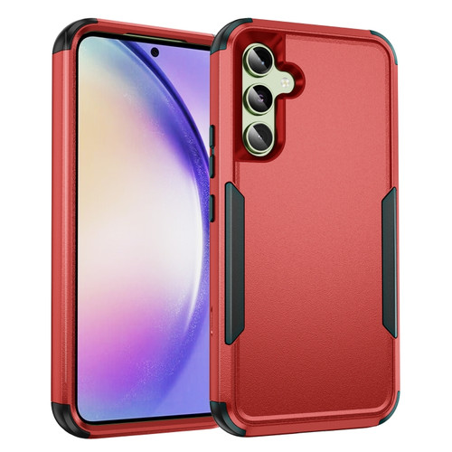 Samsung Galaxy A54 5G TPU + PC Shockproof Protective Phone Case - Red + Black