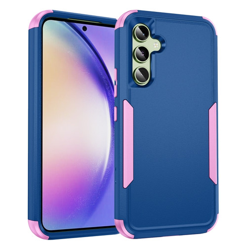 Samsung Galaxy A54 5G TPU + PC Shockproof Protective Phone Case - Royal Blue + Pink