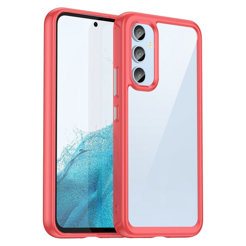 Samsung Galaxy A54 5G Colorful Series Acrylic + TPU Phone Case - Red