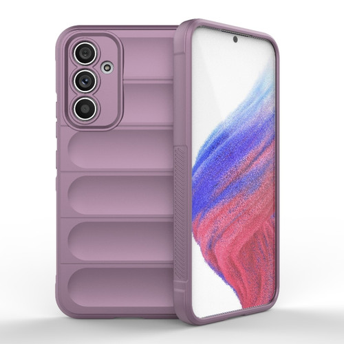 Samsung Galaxy A54 5G Magic Shield TPU + Flannel Phone Case - Purple