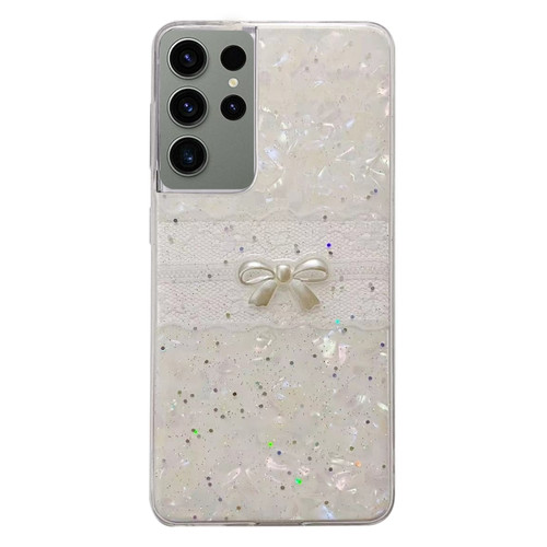 Samsung Galaxy S23 Ultra 5G Shell Pattern Bow TPU Phone Protective Case - Colorful