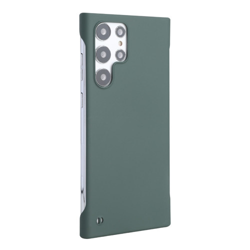 Samsung Galaxy S23 Ultra 5G ENKAY Matte Frameless Hard PC Case - Dark Green