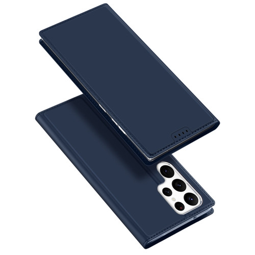 Samsung Galaxy S23 Ultra 5G DUX DUCIS Skin Pro Series Flip Leather Phone Case - Blue