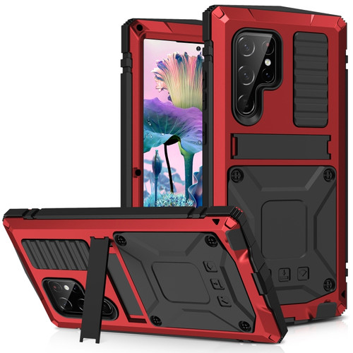Samsung Galaxy S23 Ultra 5G R-JUST Life Waterproof Dustproof Shockproof Phone Case - Red