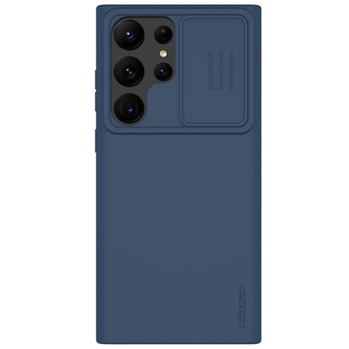 Samsung Galaxy S23 Ultra 5G NILLKIN CamShield Liquid Silicone + PC Phone Case - Blue