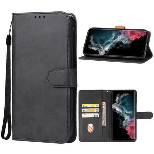 Samsung Galaxy S23 Ultra 5G Leather Phone Case - Black