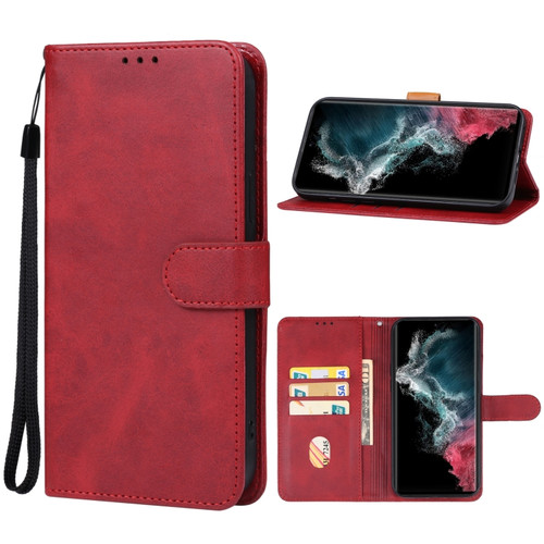 Samsung Galaxy S23 Ultra 5G Leather Phone Case - Red