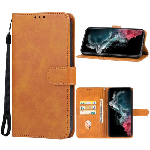 Samsung Galaxy S23 Ultra 5G Leather Phone Case - Brown
