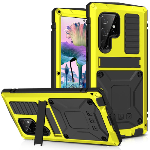 Samsung Galaxy S23 Ultra 5G R-JUST Life Waterproof Dustproof Shockproof Phone Case - Yellow
