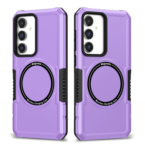 Samsung Galaxy S23 FE MagSafe Shockproof Armor Phone Case - Purple