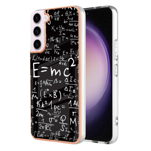 Samsung Galaxy S23 5G Electroplating Marble Dual-side IMD Phone Case - Equation