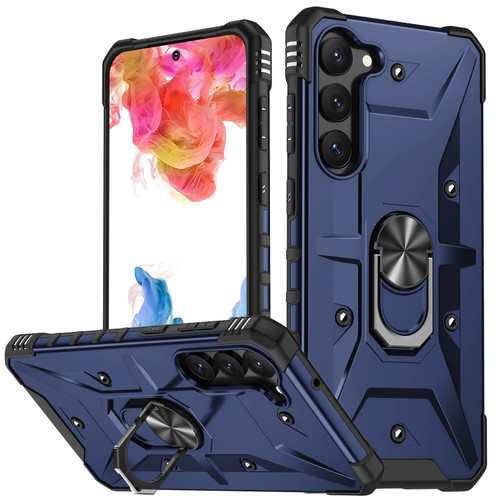 Samsung Galaxy S23 5G Ring Holder Phone Case - Blue